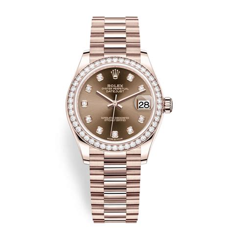 rolex ladies datejust 31 diamond bezel|Rolex Datejust 31mm everose gold.